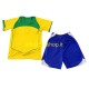 Maglia Brasile Retro 2004 Bambino 3-13 anni Manica Corta, Gara Home