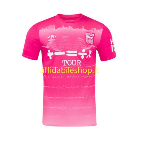 Maglia Ipswich Town 2024-2025 Uomo Manica Corta, Gara Terza