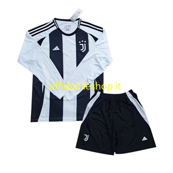 Maglia Juventus 2024-2025 Bambino 3-13 anni Manica Lunga, Gara Home