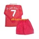 Maglia Liverpool Luis Diaz 7 2024-2025 Bambino 3-13 anni Manica Lunga, Gara Home