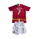 Maglia Manchester United Cristiano Ronaldo 7 Champion League Retro 2007 Bambino 3-13 anni Manica Corta, Gara Home