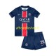 Maglia Paris Saint-Germain Bradley Barcola 29 2024-2025 Bambino 3-13 anni Manica Corta, Gara Home