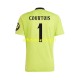 Maglia Real Madrid Portiere COURTOIS 1 2024-2025 Uomo Manica Corta, Gara Terza