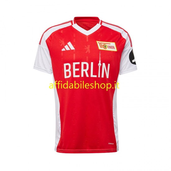 Maglia Union Berlin 2024-2025 Uomo Manica Corta, Gara Home