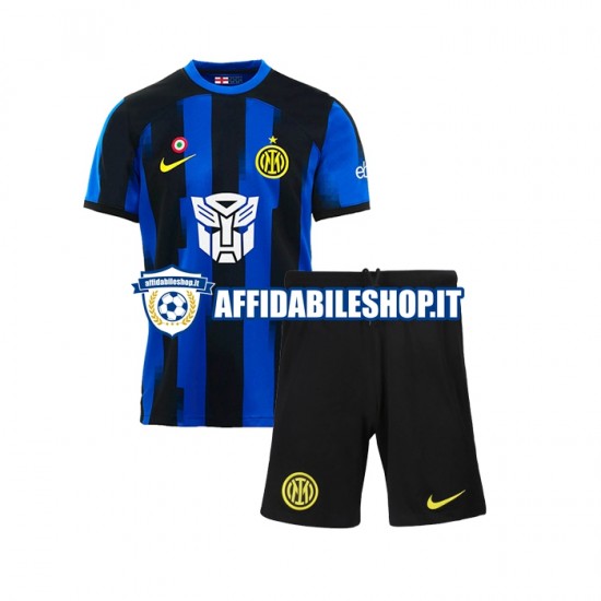 Maglia AC Milan Transformers 2023-2024 Bambino 3-13 anni Manica Corta, Gara Home