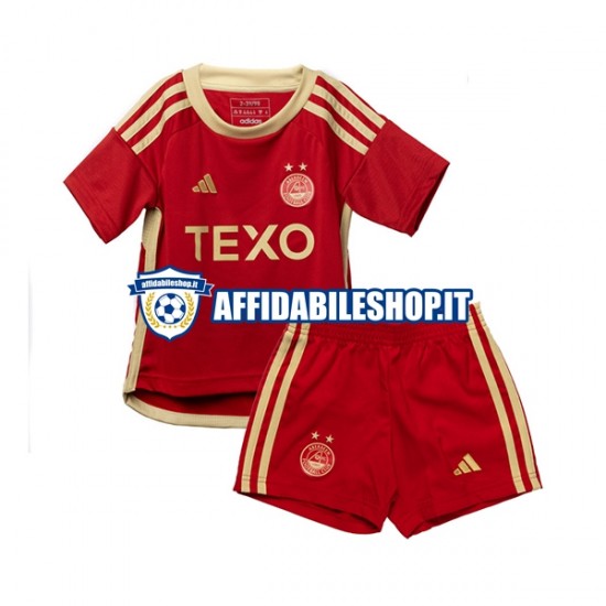 Maglia Aberdeen 2023-2024 Bambino 3-13 anni Manica Corta, Gara Home