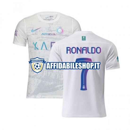 Maglia Al-Nassr Ronaldo 7 2023-2024 Uomo Manica Corta, Gara Terza