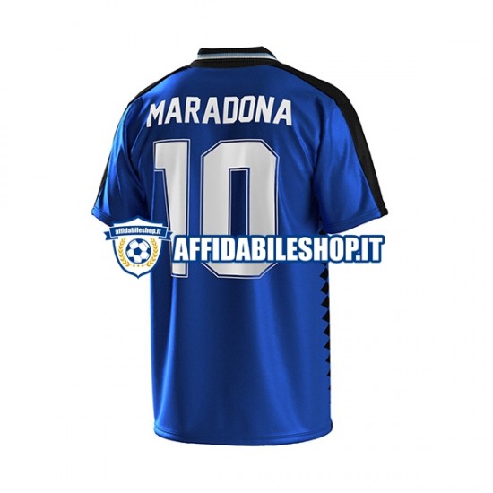 Maglia Argentina MARADONA 10 Retro 1994 Bambino 3-13 anni Manica Corta, Gara Away