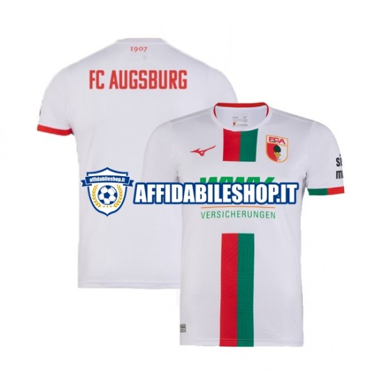 Maglia FC Augsburg 2023-2024 Uomo Manica Corta, Gara Home