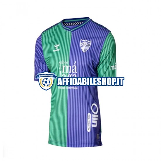 Maglia Málaga CF 2023-2024 Uomo Manica Corta, Gara Away