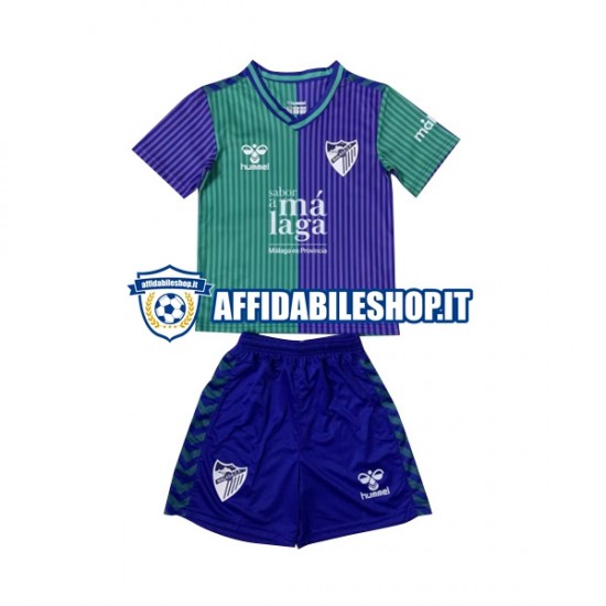 Maglia Málaga CF 2023-2024 Bambino 3-13 anni Manica Corta, Gara Away