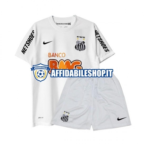 Maglia Santos Retro 2011-2012 Bambino 3-13 anni Manica Corta, Gara Home