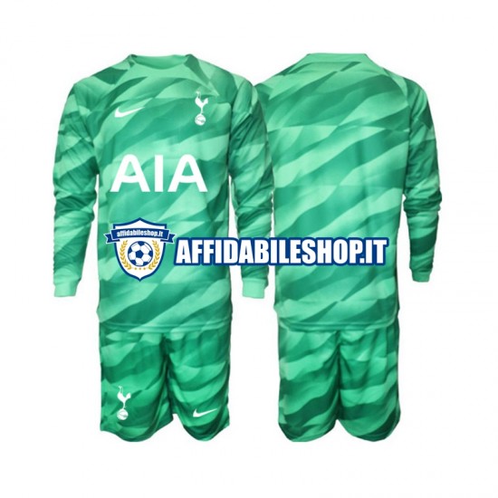 Maglia Tottenham Hotspur Portiere 2023-2024 Bambino 3-13 anni Manica Lunga, Gara Terza