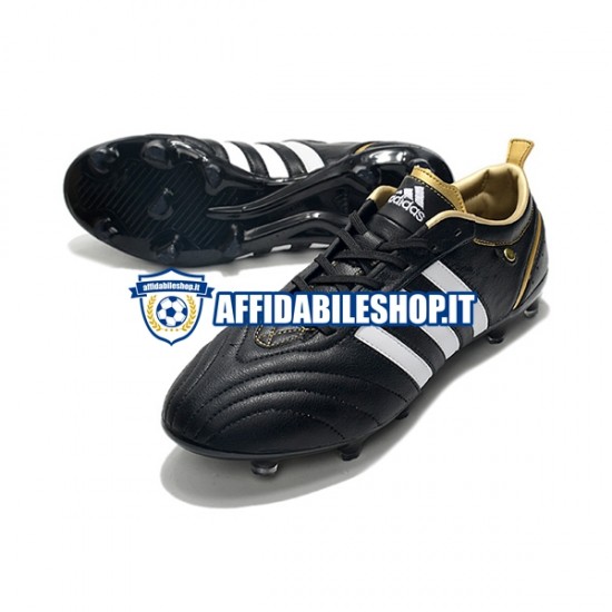 Bianco Nero Adidas ADIPURE FG Scarpe calcio