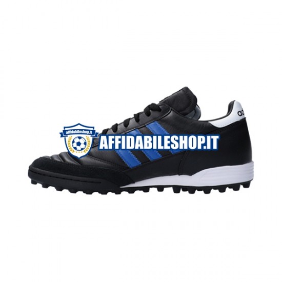 Nero Adidas Classic Mundial Team TF Blue Stripes Scarpe calcio