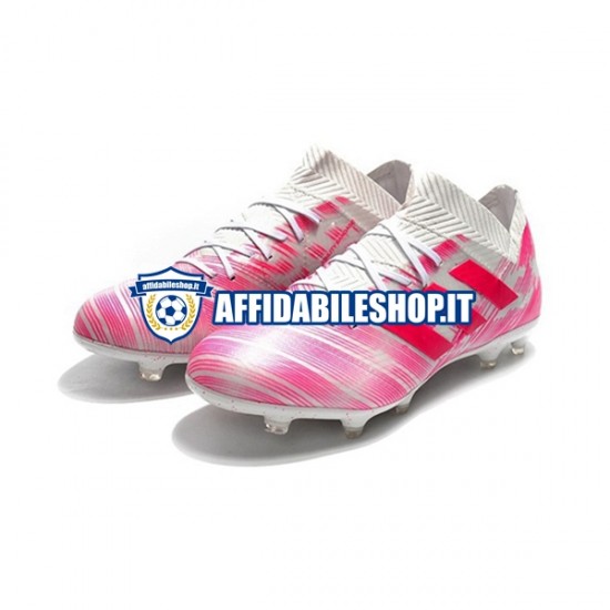 Rosa Bianco Adidas Nemeziz8.1 FG Scarpe calcio