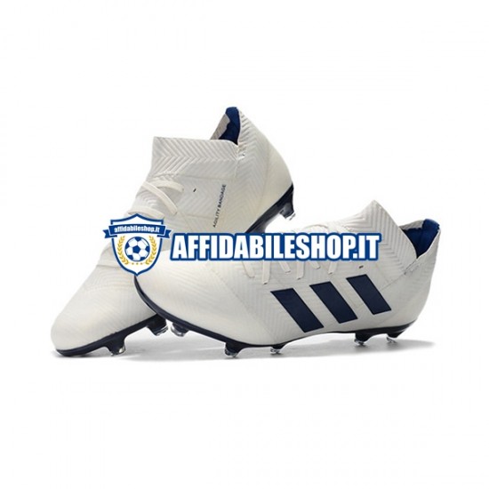 Bianco Nero Adidas Nemeziz8.1 FG Scarpe calcio