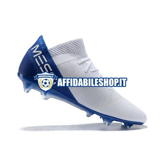 Blu Bianco Adidas Nemeziz8.1 FG Scarpe calcio