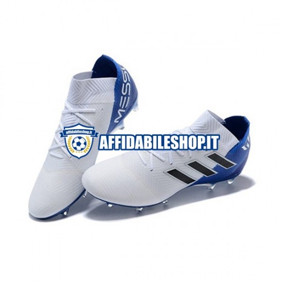 Blu Bianco Adidas Nemeziz8.1 FG Scarpe calcio