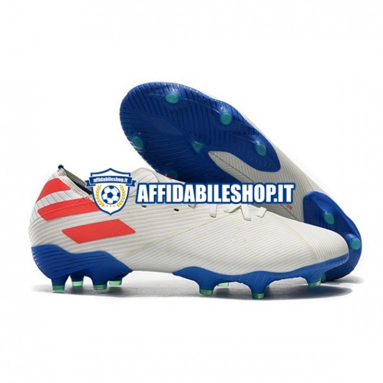 Rosso Blu Bianco Adidas Nemeziz9.1 FG Scarpe calcio