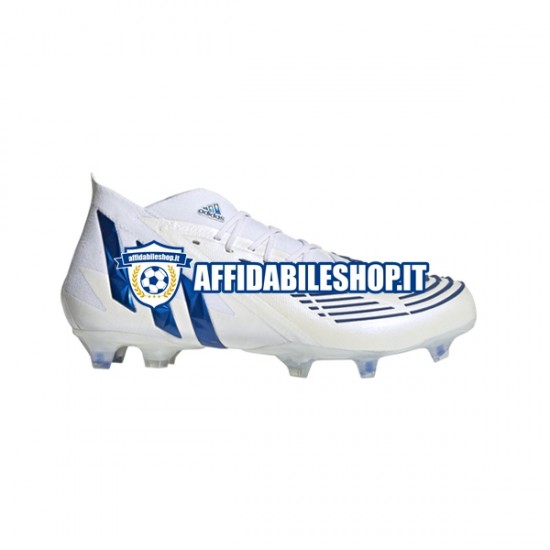 Blu Bianco Adidas Predator EDGE.1 FG Diamond Edge Scarpe calcio