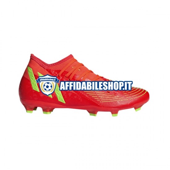 Rosso Verde Adidas Predator EDGE.3 FG Game Data Scarpe calcio