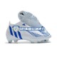 Blu Bianco Adidas Predator Edge Geometric FG Scarpe calcio