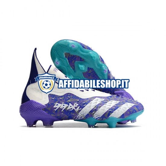 Viola Bianco Adidas Predator FREAK FG Scarpe calcio