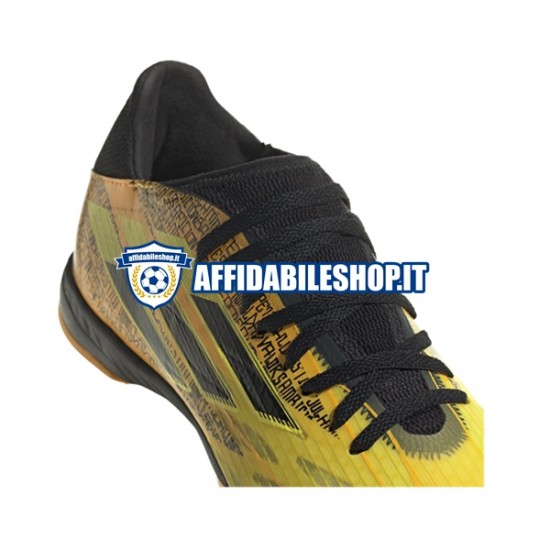 Oro Nero Adidas X SPEEDFLOW Messi.3 IN Halle Scarpe calcio