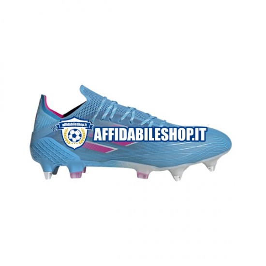 Rosa Blu Bianco Adidas X SPEEDFLOW.1 SG Sapphire Edge Scarpe calcio