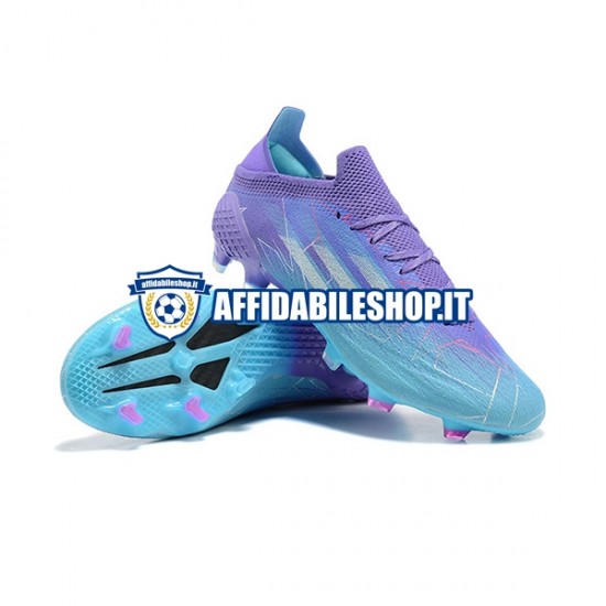 Viola Blu Adidas X Speed flow FG Scarpe calcio