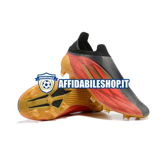 Rosso Giallo Nero Adidas X Speed flow FG Scarpe calcio