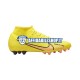 Rosa Giallo Nike Air Zoom Mercurial Superfly IX Academy AG AG Lucent Scarpe calcio