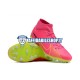 Rosa Verde Nike Air Zoom Mercurial Superfly IX Academy AG Scarpe calcio