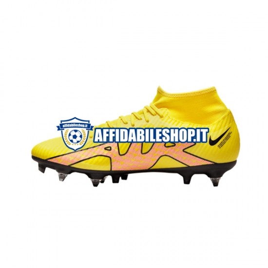 Rosa Giallo Nike Air Zoom Mercurial Superfly IX Academy SG Pro Lucent AC Scarpe calcio