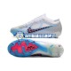 Blu Bianco Nike Air Zoom Mercurial Superfly IX Elite AG Scarpe calcio