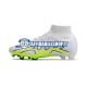 Bianco Verde Nike Air Zoom Mercurial Superfly IX Elite FG Scarpe calcio