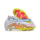 Rosa Giallo Bianco Nike Air Zoom Mercurial Superfly IX Elite FG Scarpe calcio