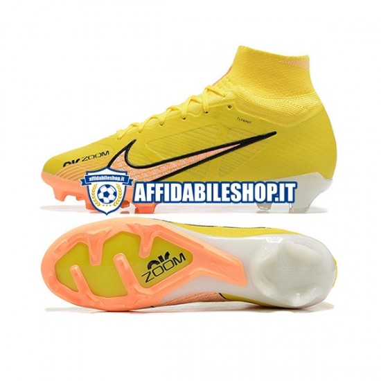 Arancia Giallo Nike Air Zoom Mercurial Superfly IX Elite FG Scarpe calcio