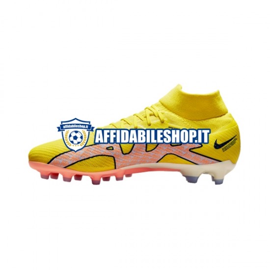 Rosa Giallo Nike Air Zoom Mercurial Superfly IX Pro AG Pro AG Pro Lucent Scarpe calcio