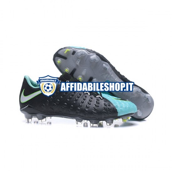 Blu Nero Nike HyperVenom Phantom III Elite FG Scarpe calcio