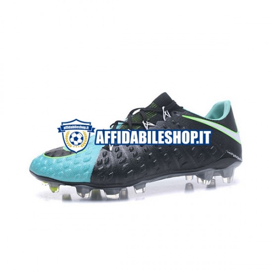 Blu Nero Nike HyperVenom Phantom III Elite FG Scarpe calcio