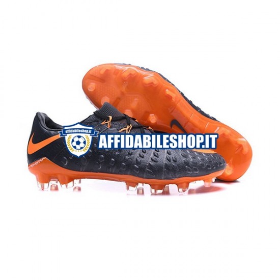 Arancia Nero Nike HyperVenom Phantom III Elite FG Scarpe calcio