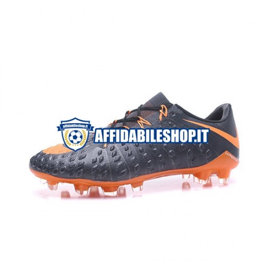 Arancia Nero Nike HyperVenom Phantom III Elite FG Scarpe calcio