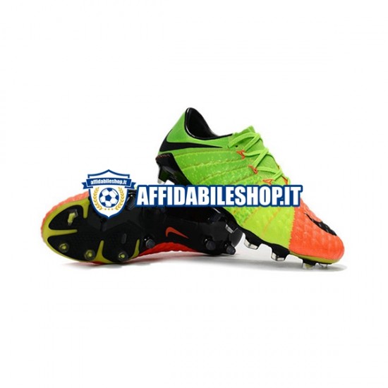 Arancia Verde Nike HyperVenom Phantom III Elite FG Scarpe calcio