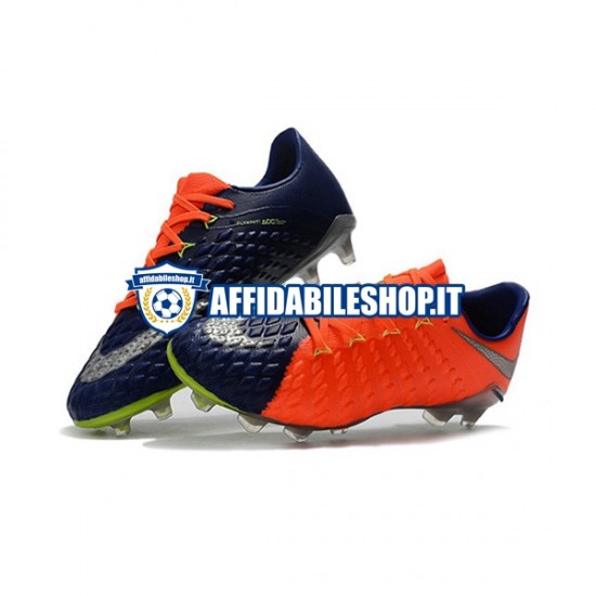 Arancia Blu Nike HyperVenom Phantom III Elite FG Scarpe calcio