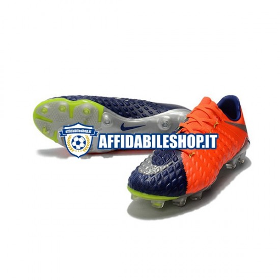 Arancia Blu Nike HyperVenom Phantom III Elite FG Scarpe calcio