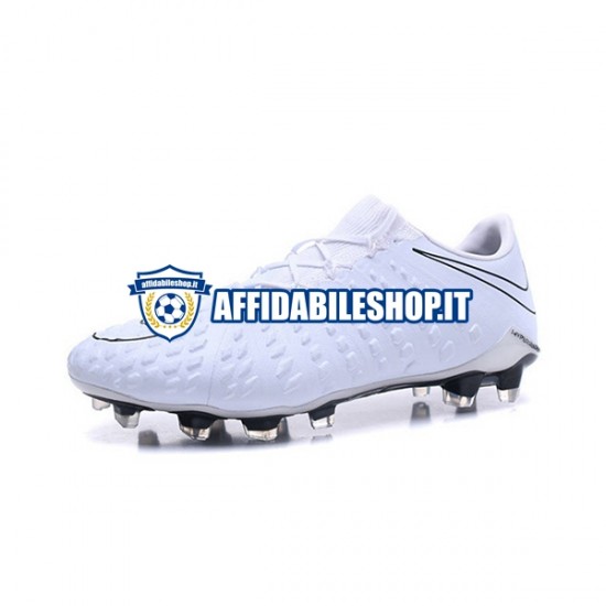 Bianco Nike HyperVenom Phantom III Elite FG Scarpe calcio