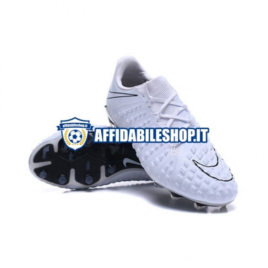 Bianco Nike HyperVenom Phantom III Elite FG Scarpe calcio