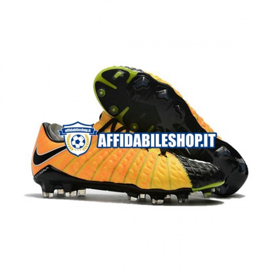 Giallo Nero Nike HyperVenom Phantom III Elite FG Scarpe calcio